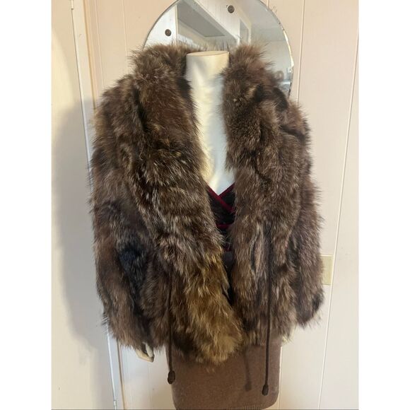Luxurious Brown Faux Fur Women's Jacket - Picture 1 of 7